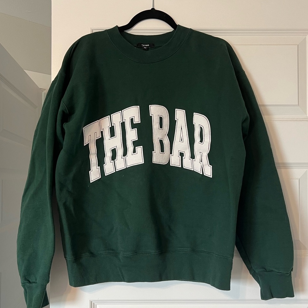THE BAR Hunter Green Medium Crewneck